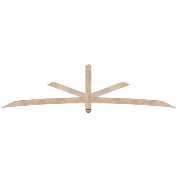 Ekena Millwork Alberta Smooth Timber Gable Bracket, Douglas Fir, 108"W x 27"H x 3 1/2"D x 3 1/2"F, 6/12 Pitch GBW108X27X0404ALB00SDF - main